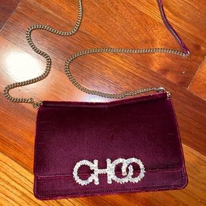 Jimmy Choo Velvet Mini Cross Body Bag